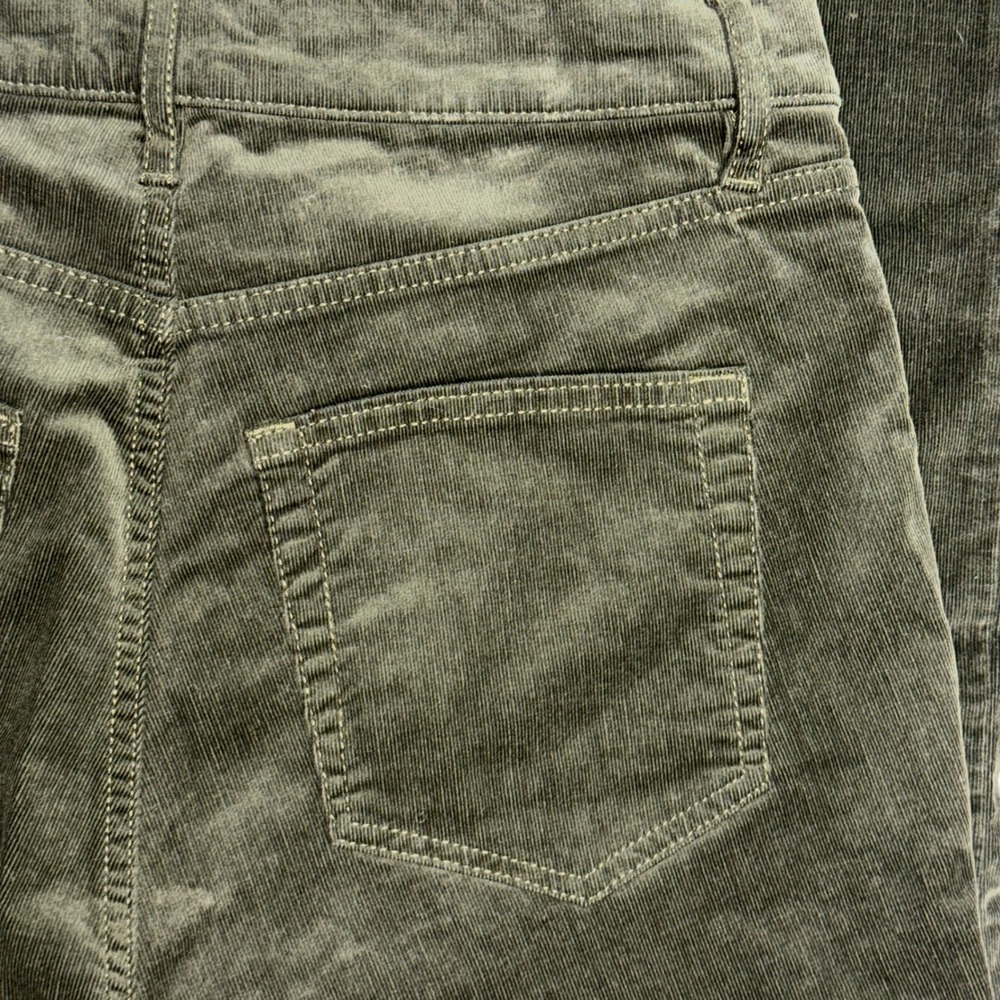 LOFT Corduroy Pants Womens 28/6 Olive Green The Skinny High Rise Stretch NWT - Picture 11 of 16